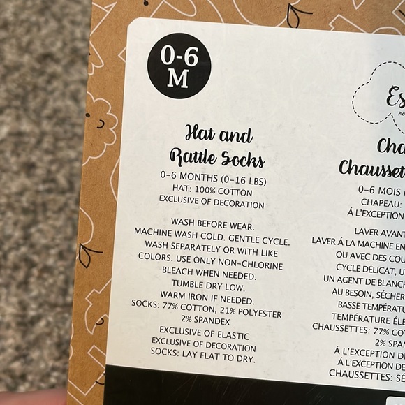 Baby’s First Christmas Hat and Rattle Socks Santa Set - Picture 7 of 7